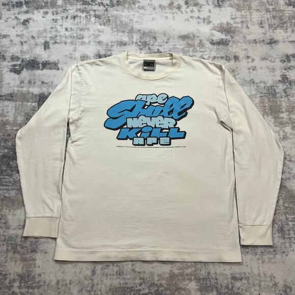 Authentic Bape 2000's ASNKA Comic Longsleeve Tee L - Picture 1 of 6